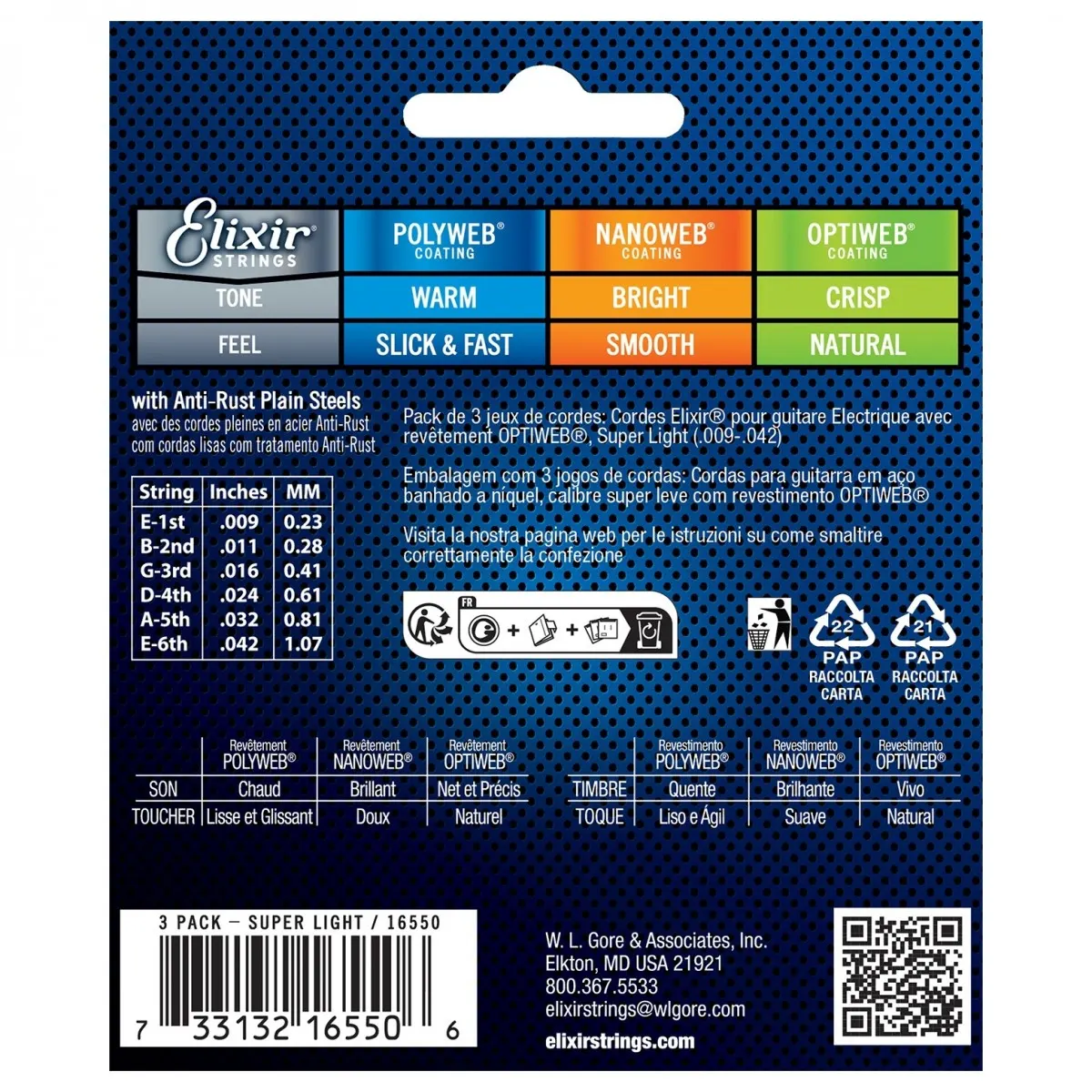 mat sau day dan guitar dien elixir 3313216550