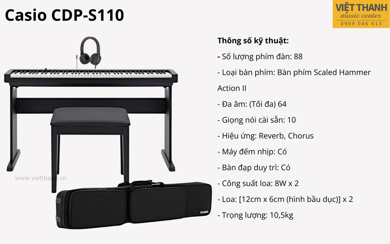 dan piano dien casio cdp s110