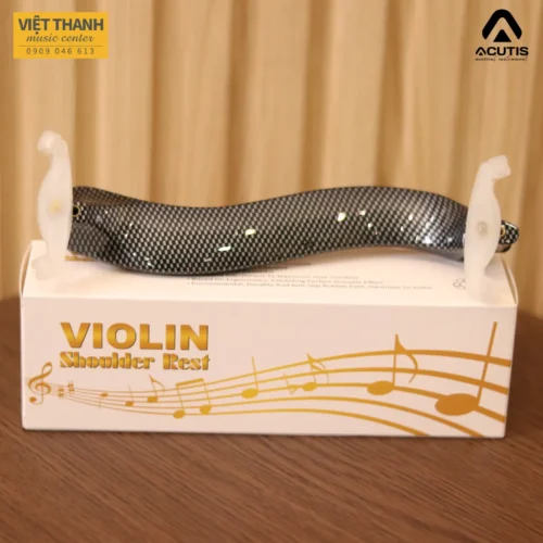 Gối đàn violin Acutis ASH-4 size 4/4 chất liệu nhựa ABS, màu đen