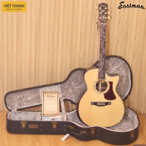 Đàn guitar acoustic Eastman AC922CE cao cấp, 6 dây
