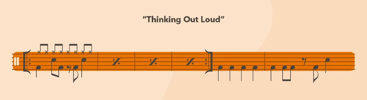 nhip trong thinking out loud