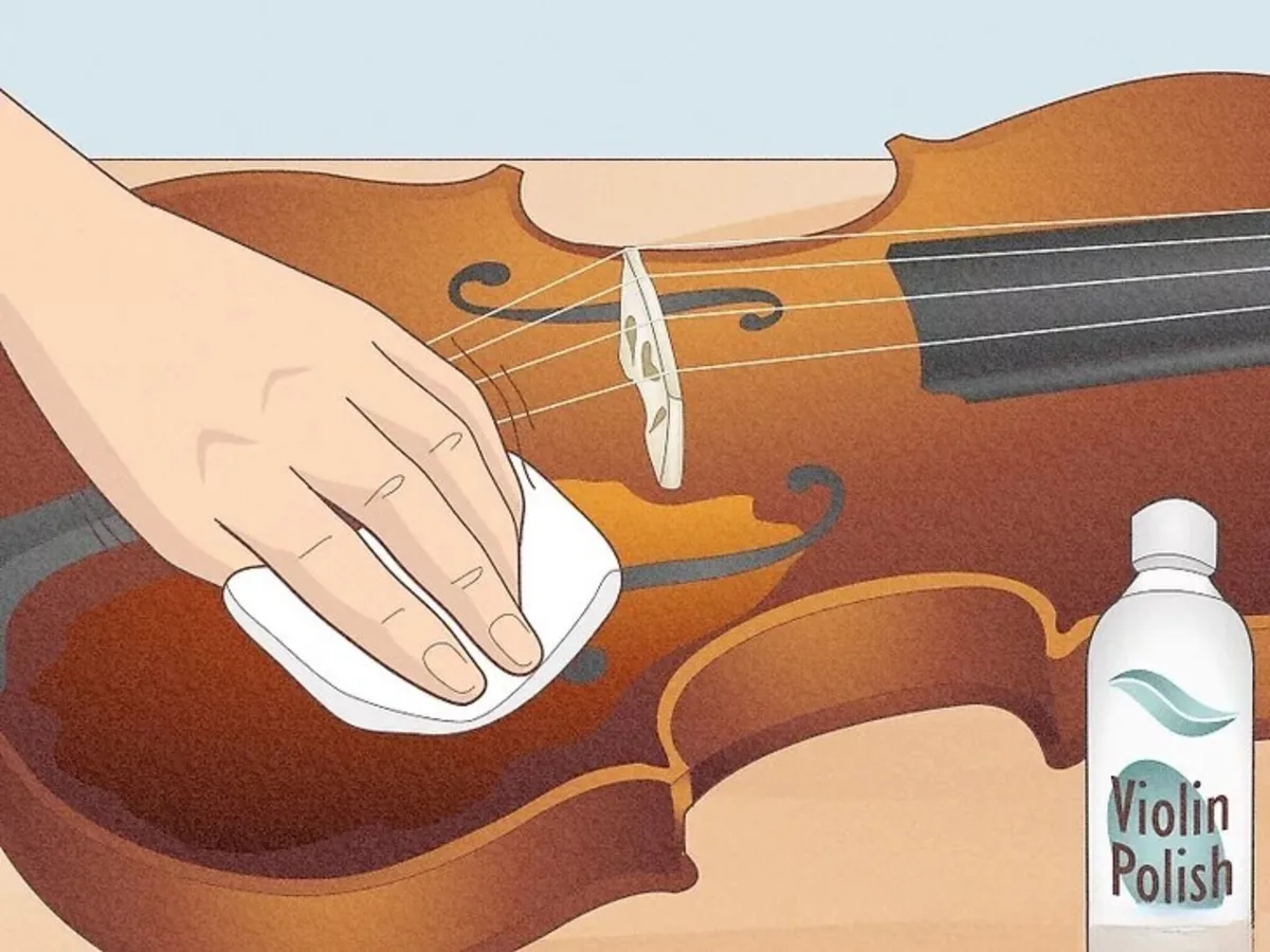 dung khan de lau sach va lam sang be mat dan violin
