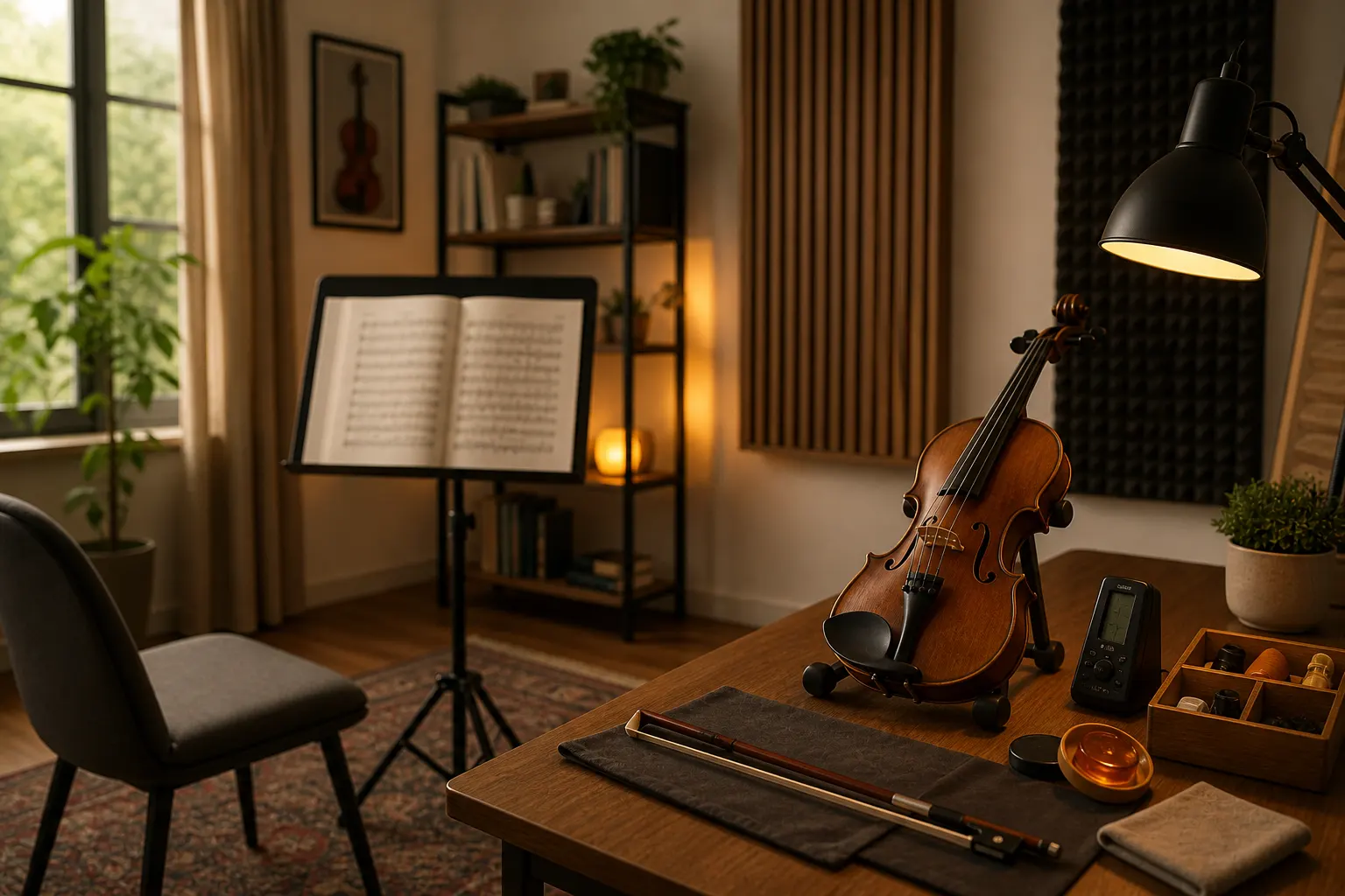 Mẹo tạo ra không gian luyện tập violin hiệu quả