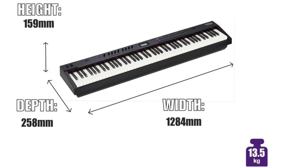 kich thuoc piano dien roland rd-88