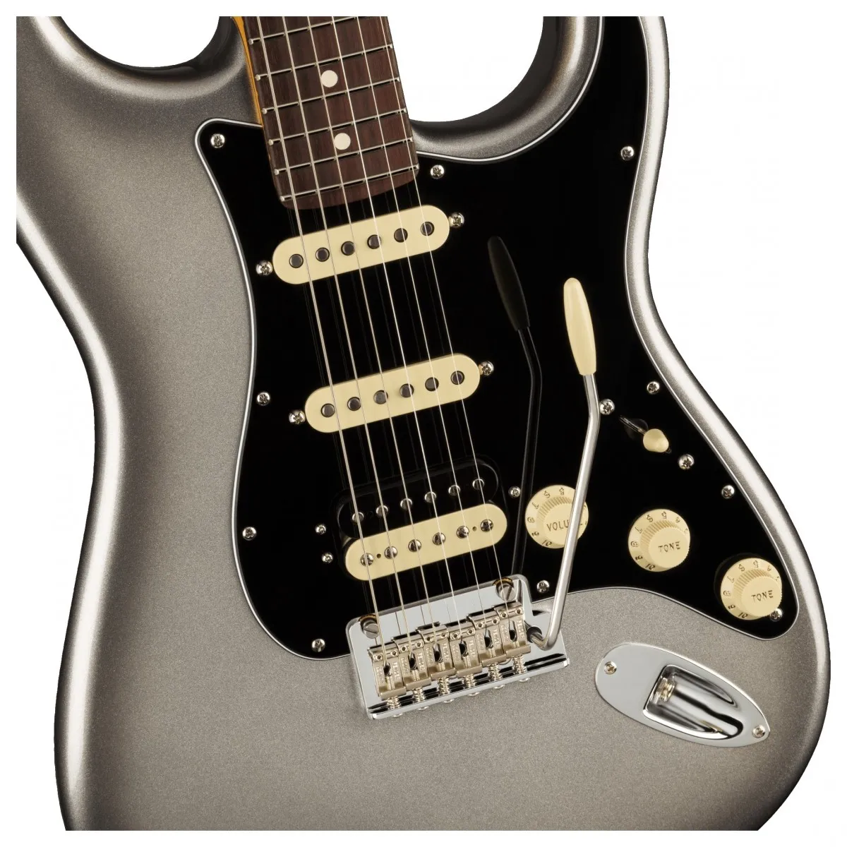 Đàn guitar điện Fender American Professional II Stratocaster® HSS màu Mercury (Model #: 0113910755)