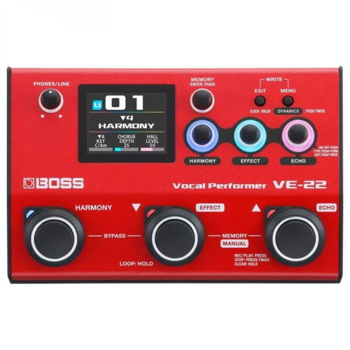 Bộ xử lý hiệu ứng giọng hát chuyên nghiệp Boss VE-22