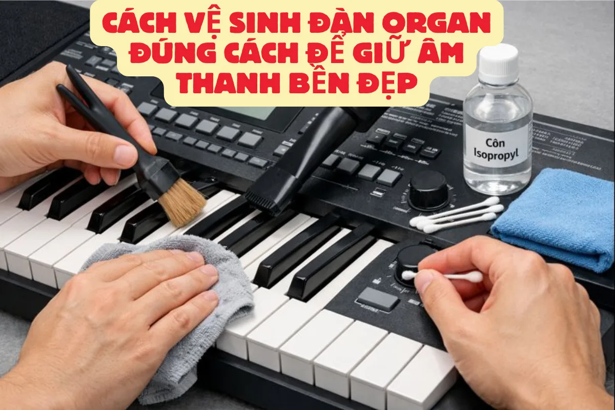 Cách vệ sinh đàn organ đúng cách để giữ âm thanh bền đẹp