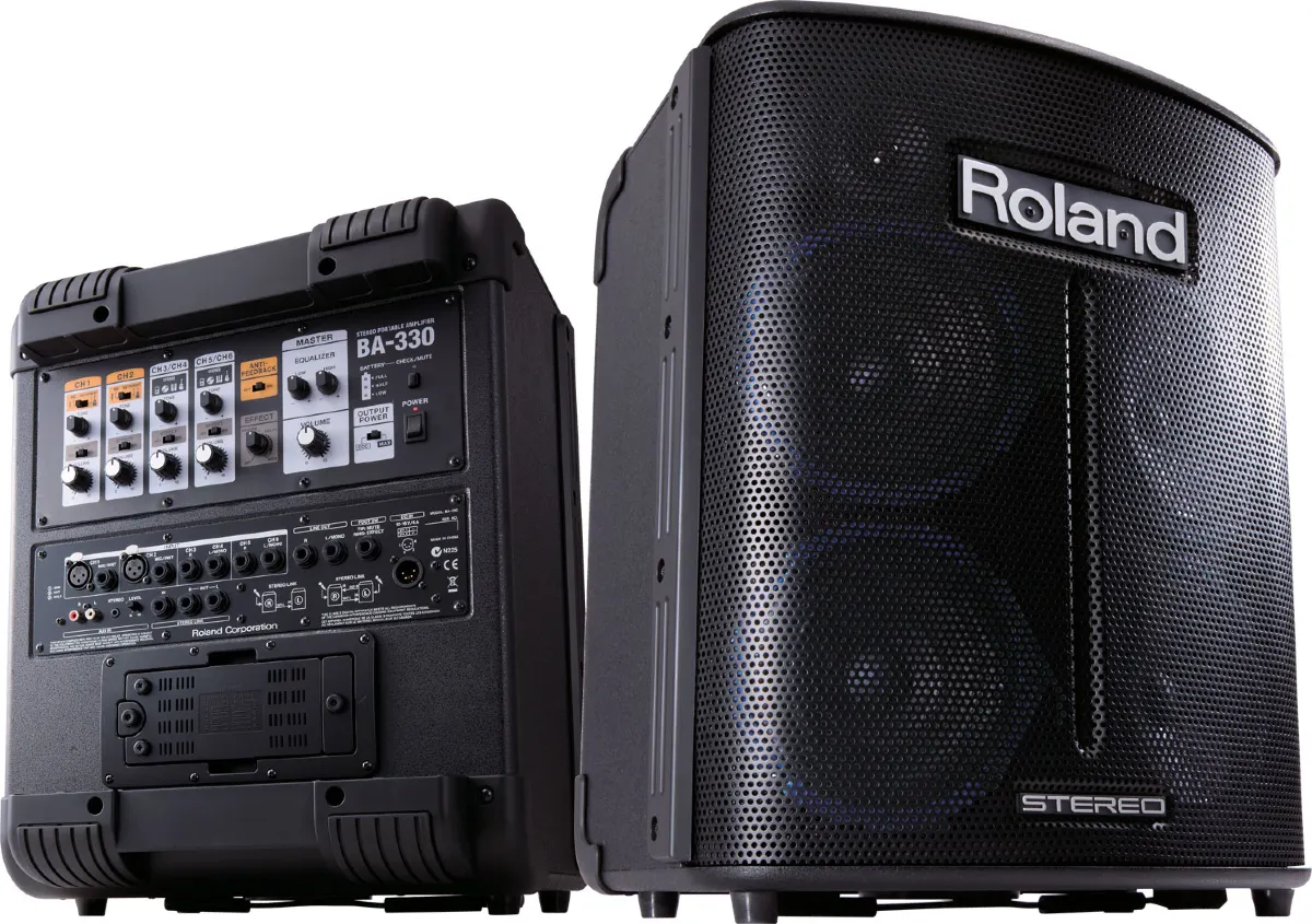 ampli di dong roland ba 330 trang bi cong nghe chong hu