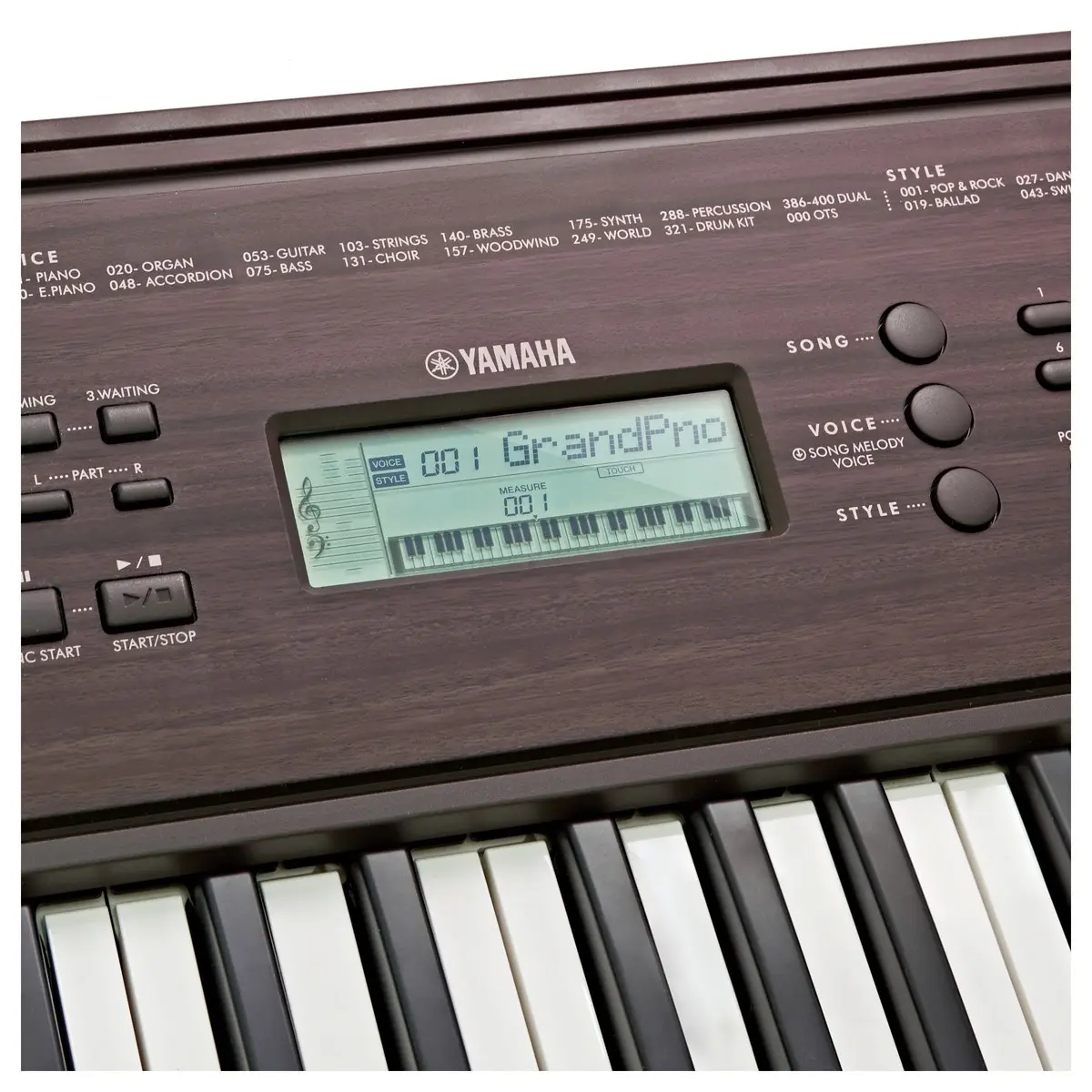 bang dieu khien dan yamaha psr-e360