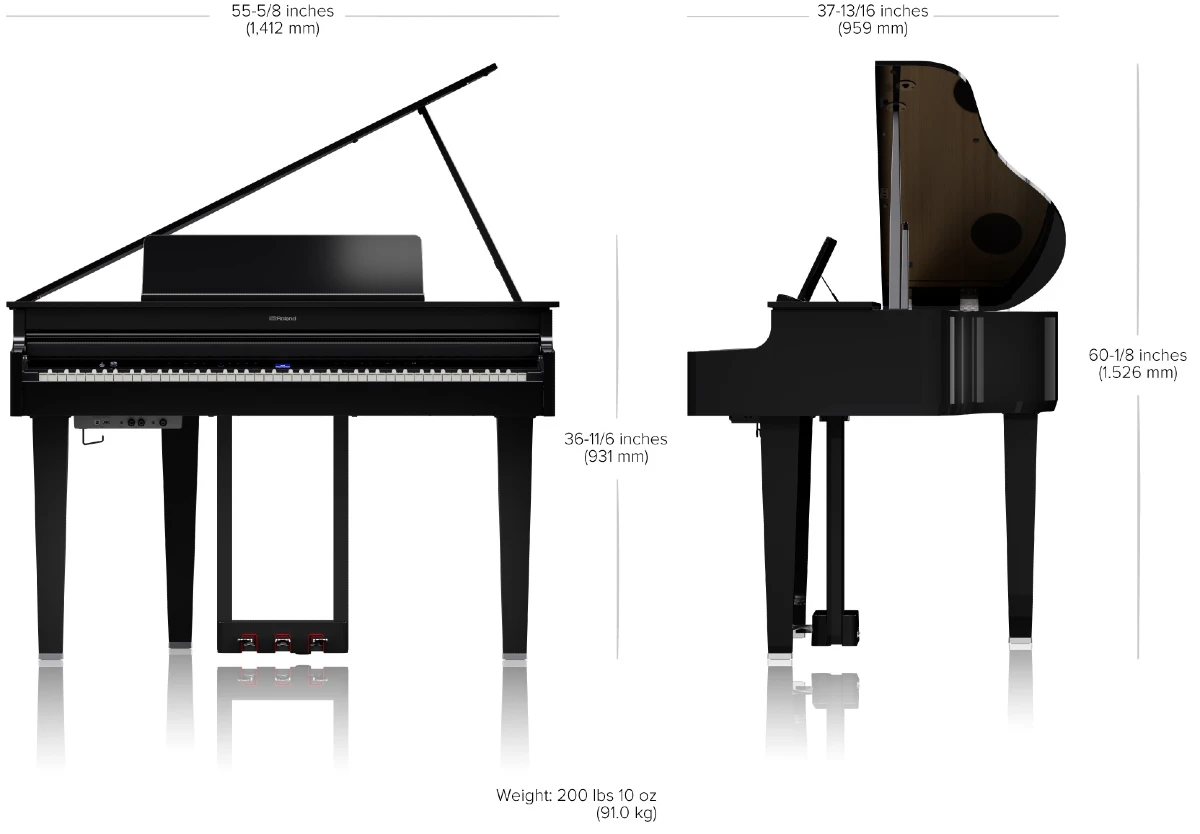 kich thuoc dan grand piano dien roland gp 6