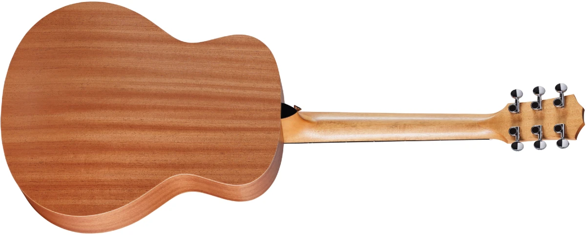 Cận cảnh gỗ Sapele lưng và hông đàn guitar Taylor GS mini