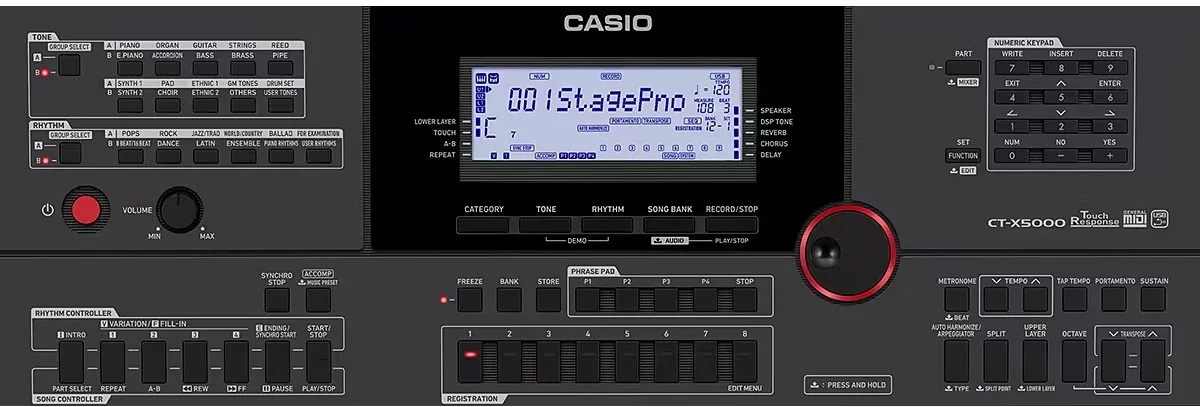 phim dan organ casio ct-x5000