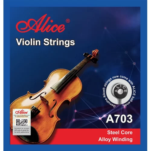 Bộ dây đàn violin Alice A703 làm từ thép cacbon cao cấp mạ bạch kim