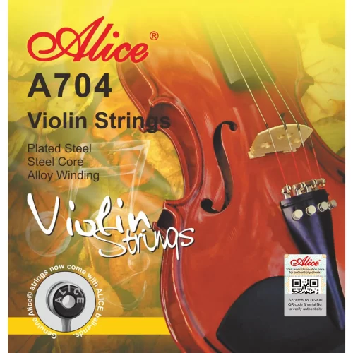 Bộ dây đàn violin Alice A704 làm từ thép cacbon cao cấp mạ bạch kim