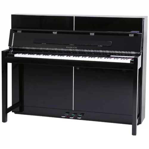 Đàn upright piano Samick JS115EB màu đen, dành cho người mới học