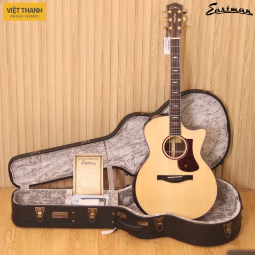 Đàn guitar acoustic Eastman AC722CE cao cấp có EQ, dáng Grand Auditorium
