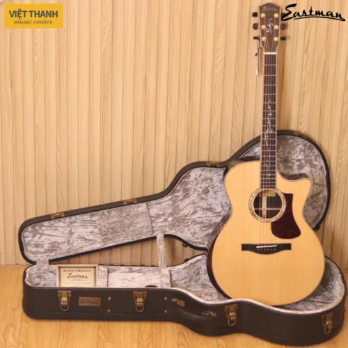 Đàn guitar acoustic Eastman AC822CE có EQ cao cấp, dáng Grand Auditorium