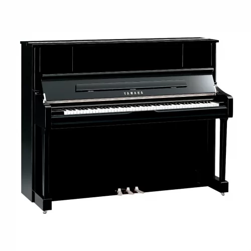 dan piano yamaha u1j polished ebony chrome