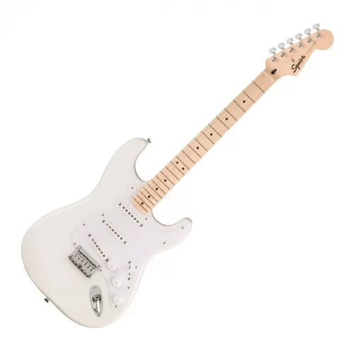 guitar dien squier sonic stratocaster ht arctic white