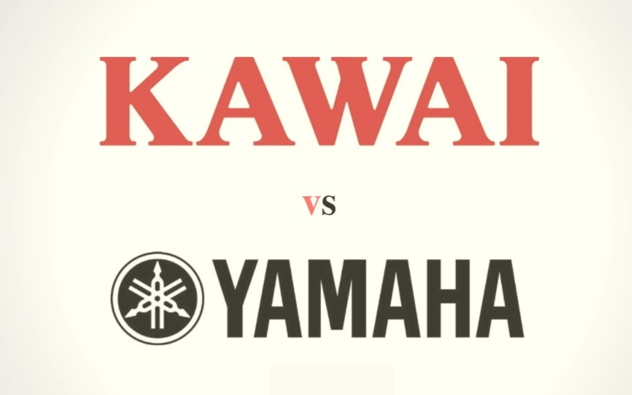 Hình ảnh logo thương hiệu Kawai và Yamaha