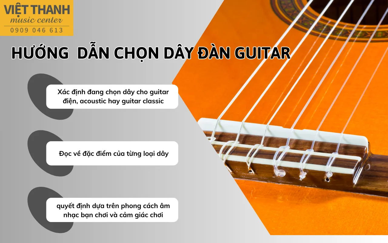 huong dan chon day dan guitar