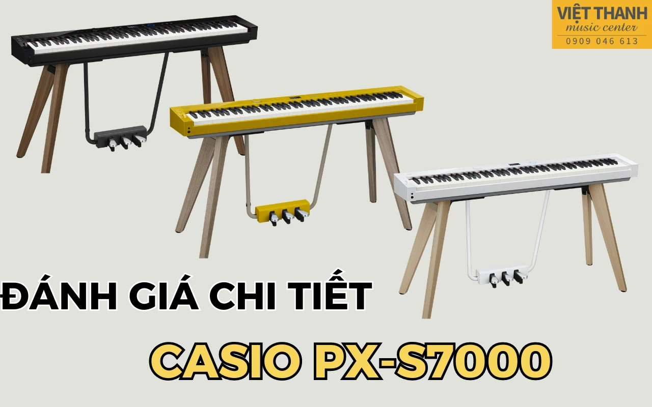 Đánh giá chi tiết, đầy đủ đàn piano điện Casio PX-S7000 – Phong cách, sang trọng và hiện đại