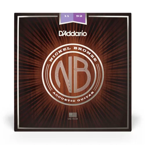 Dây đàn D’Addario NB1152, Nickel Bronze, Custom Light, 11-52