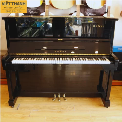 Đàn piano cơ cũ Kawai TKU1 thiết kế dạng tủ đứng, chiều cao 127cm