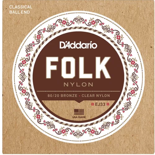 Dây đàn guitar classic D’Addario EJ33, 80/20 Bronze/Clear Nylon