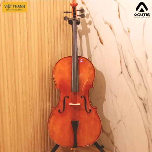 Đàn cello Acutis AHC1001 size 4/4, gỗ nguyên khối