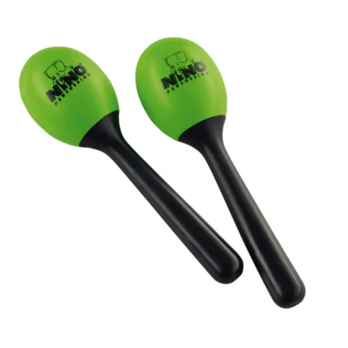 Maracas Nino NINO569GG, nhựa cao cấp, màu xanh lá cây