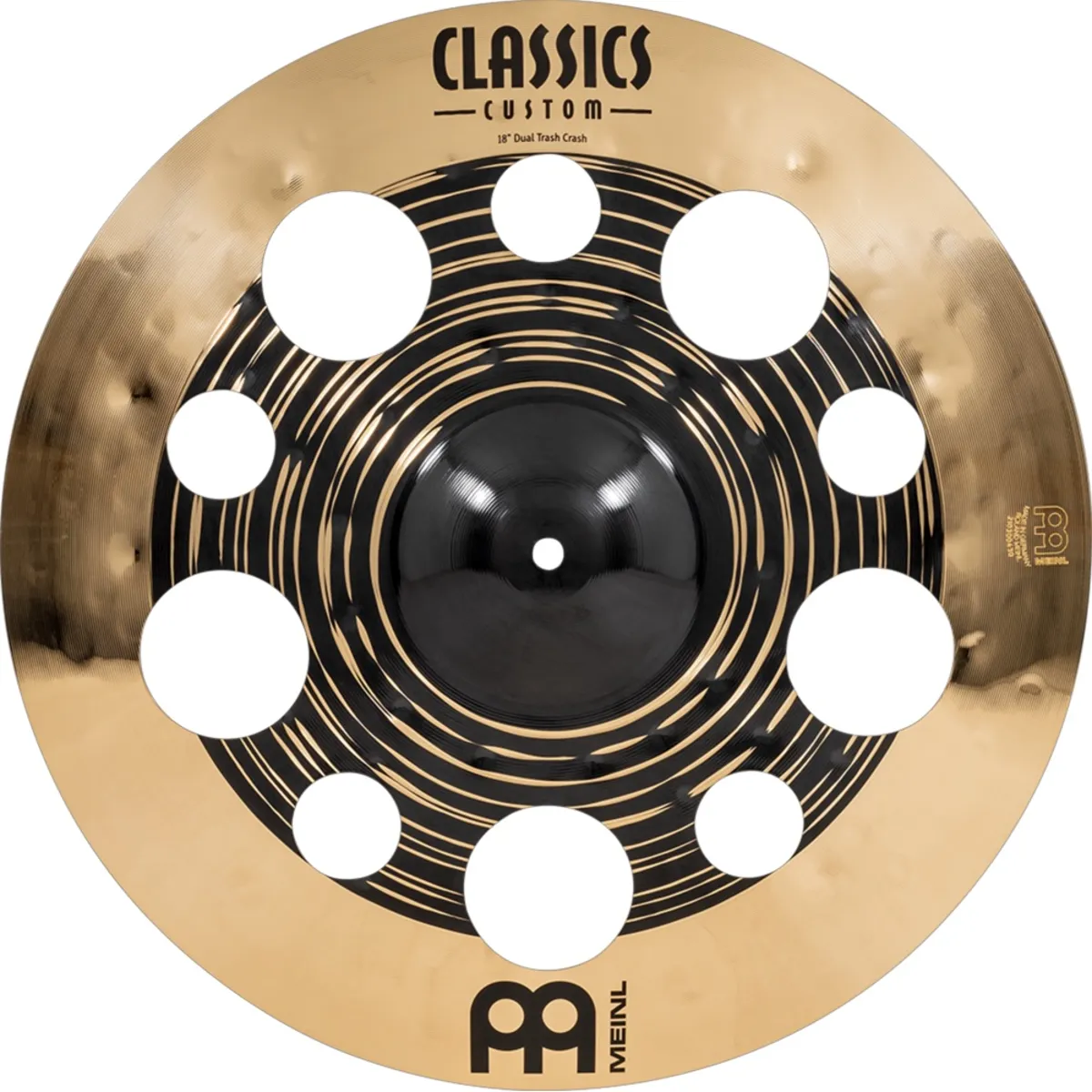 trash crash 18 inch dong cymbal meinl classic custom dual