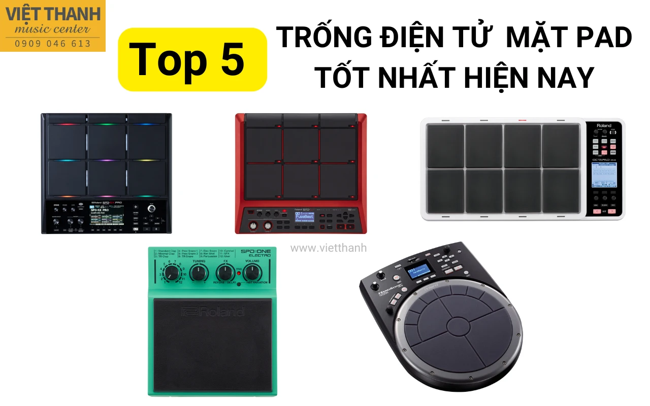 Top 5 trống điện tử mặt pad tốt nhất hiện nay