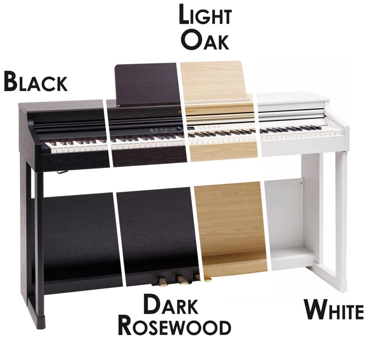 4 phien ban dan piano dien roland rp701