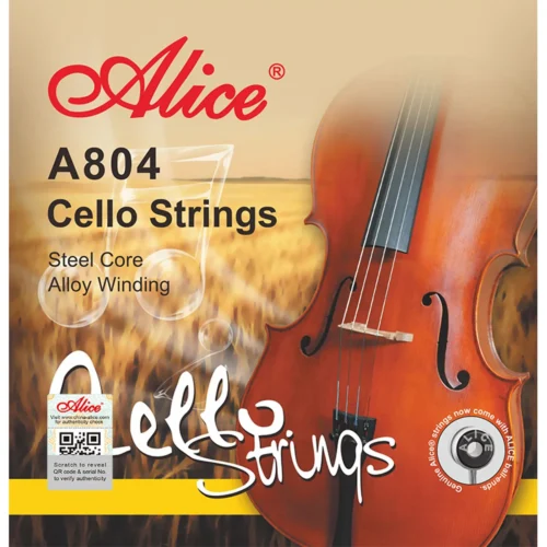 Bộ dây đàn cello Alice A804, lõi thép, quấn hợp kim nhôm-magiê, niken-sắt