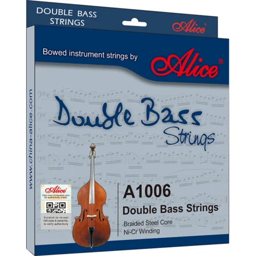 Bộ dây đàn double bass Alice A1006, Braided Steel Core, Ni-Cr Winding