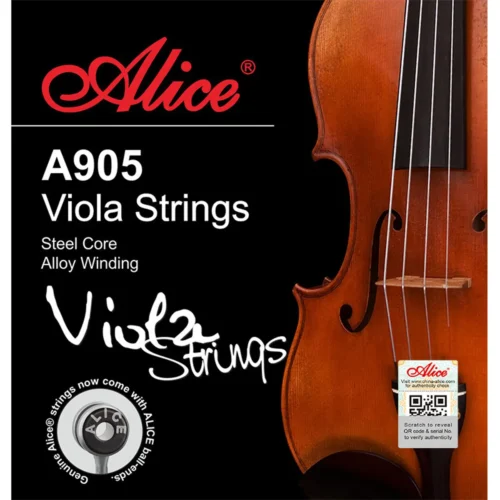 Bộ dây đàn viola Alice A905, lõi thép, quấn niken-sắt