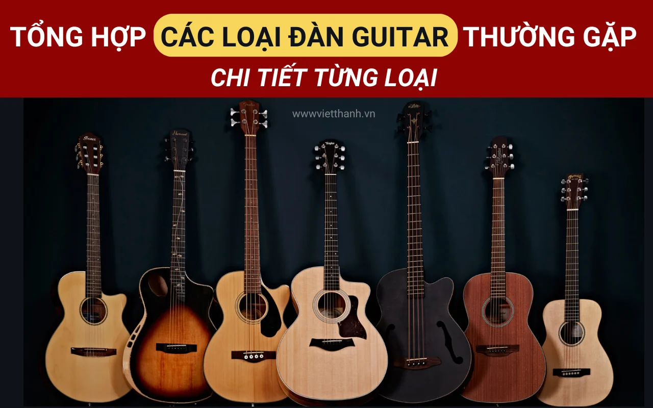 Tổng hợp các loại đàn guitar và chi tiết từng loại