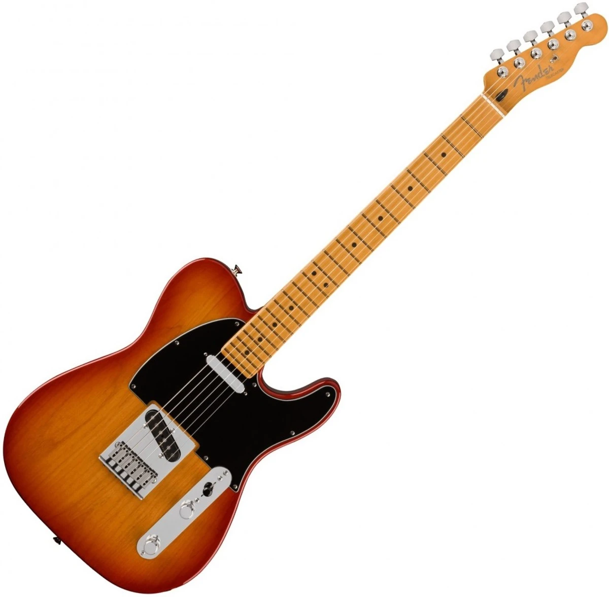 dan guitar dien fender player plus telecaster mn sienna sunburst