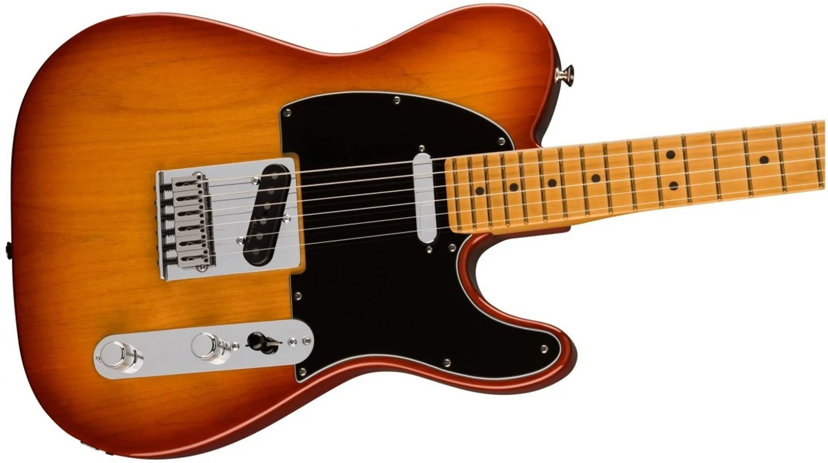 ngua dan guitar dien fender player plus telecaster mn sienna sunburst