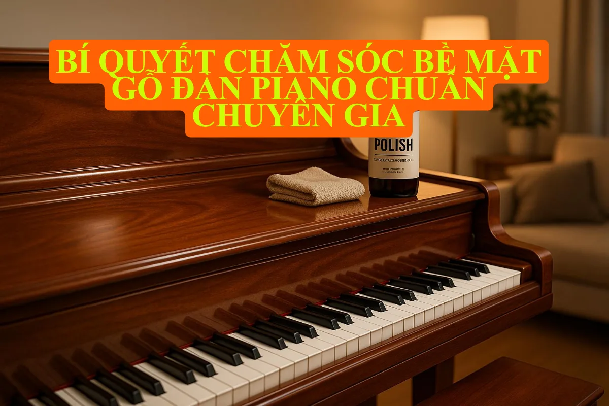 Bí quyết chăm sóc bề mặt gỗ đàn piano chuẩn chuyên gia