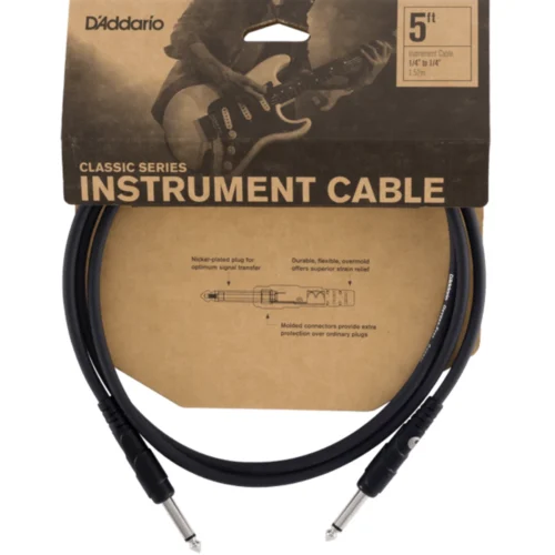 Dây cáp tín hiệu D’Addario PW-CGT-05, dài 1.5 mét, 2 đầu thẳng