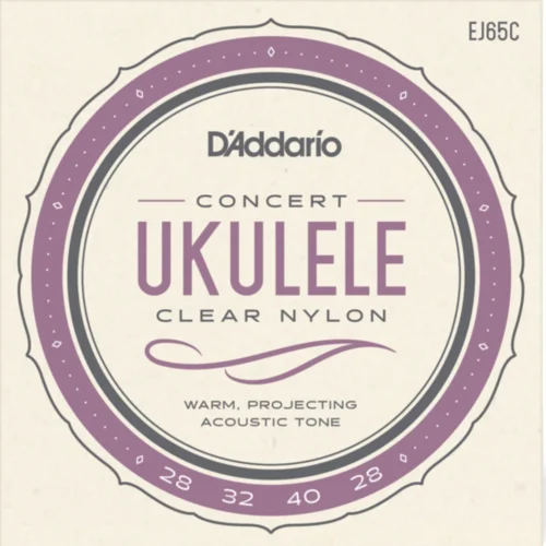 Bộ dây đàn ukulele Concert D’Addario EJ65C chất liệu Nylon