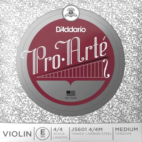 Dây đàn violin D’Addario Pro-Arté J5601 4/4M, Single E String, 4/4 Scale, Medium Tension