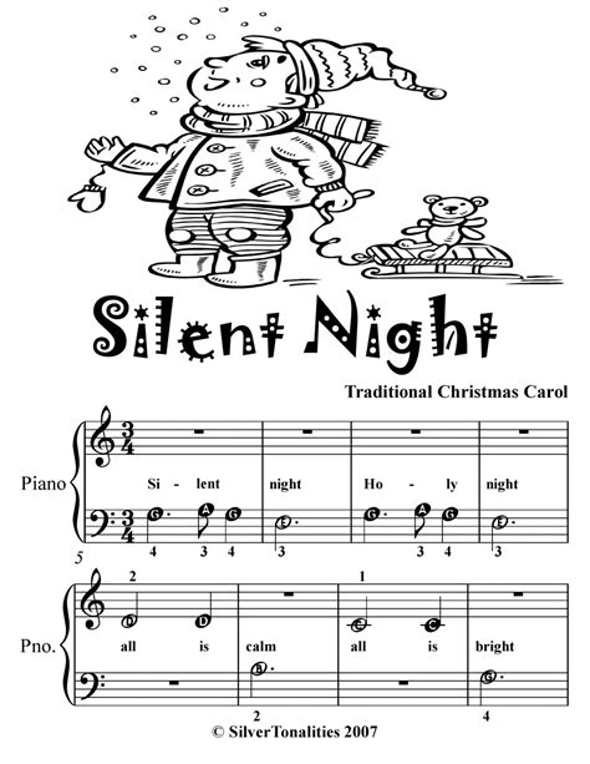 sheet nhac bai hat silent night