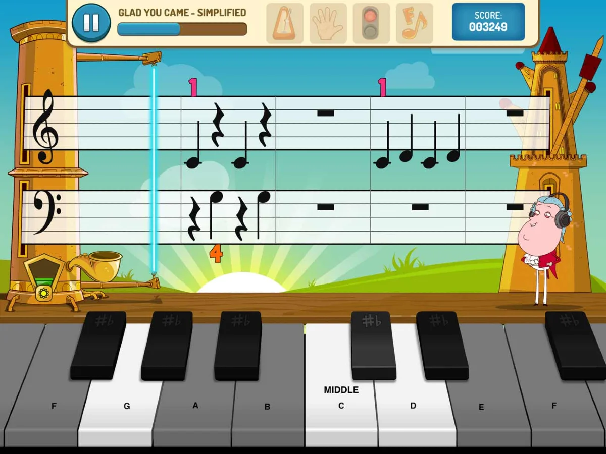 choi nhac tren ung dung piano maestro