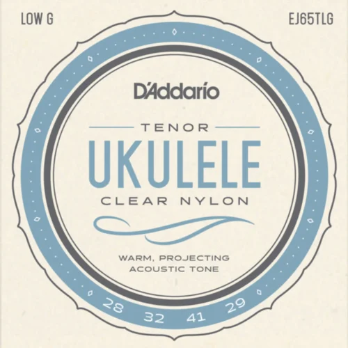 Bộ dây đàn ukulele D’Addario EJ65TLG, Tenor, Low-G