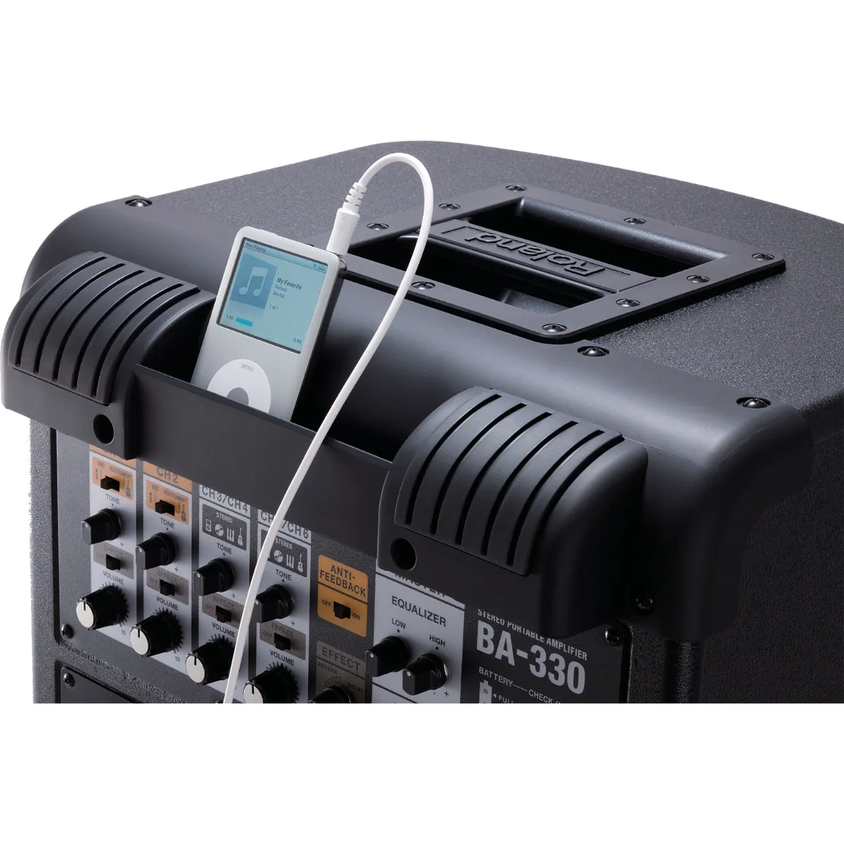 ket noi ampli di dong roland ba 330