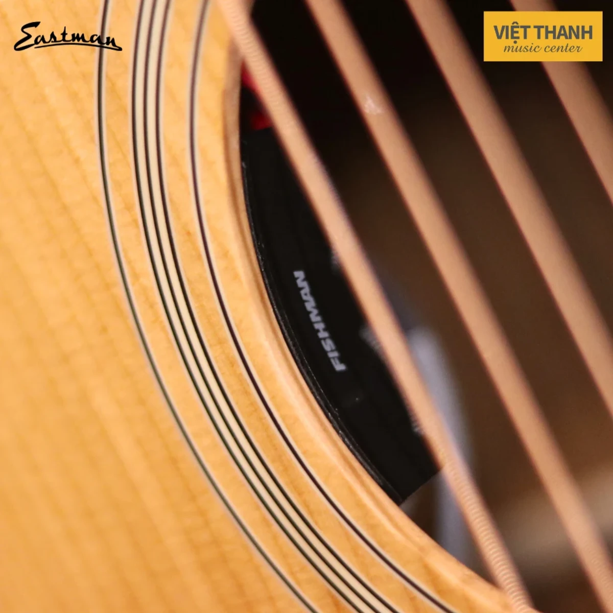 lo thoat am dan guitar eastman e3ome