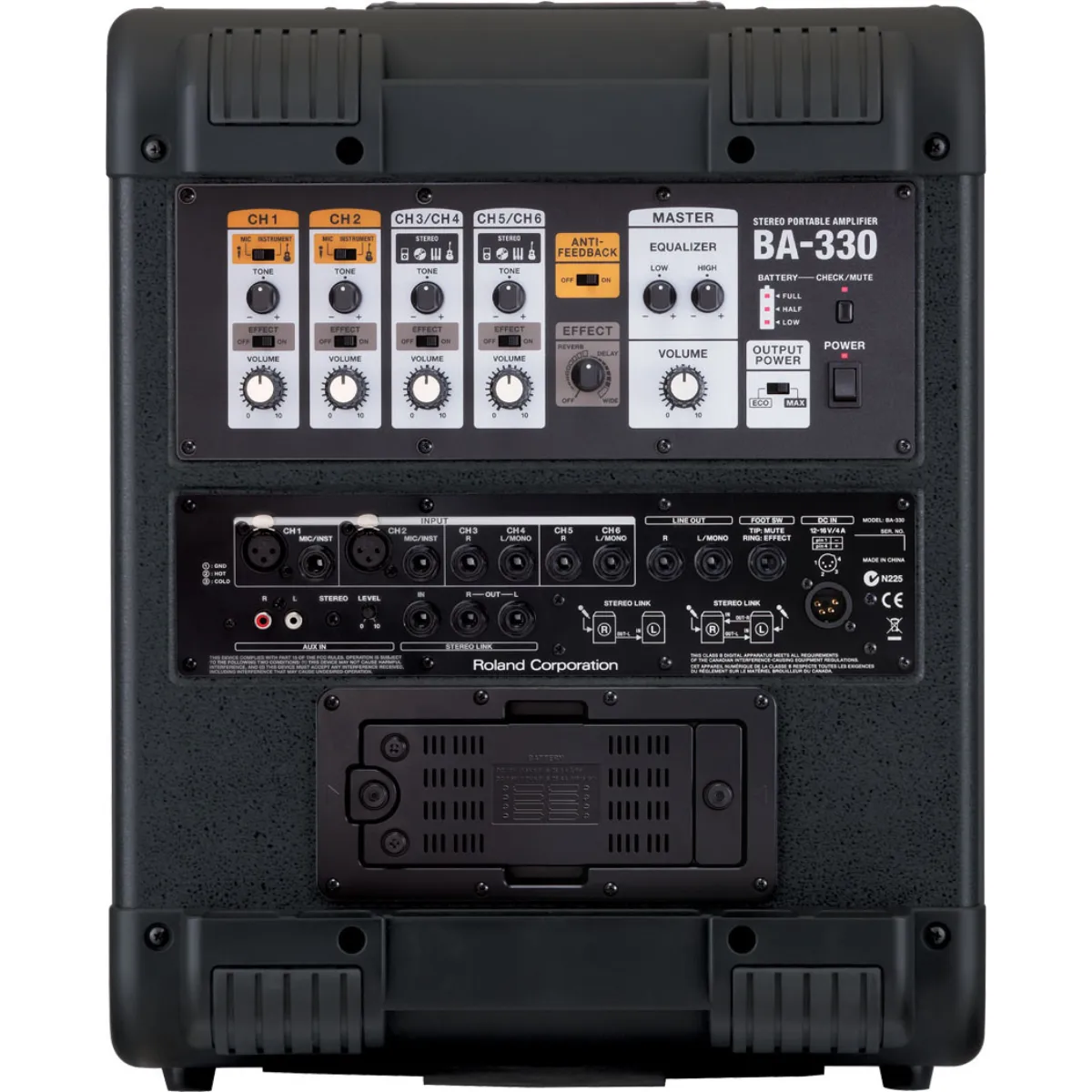 mat sau ampli di dong roland ba 330